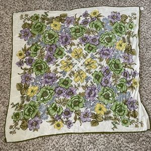 Vintage Golden Camel Silk scarf